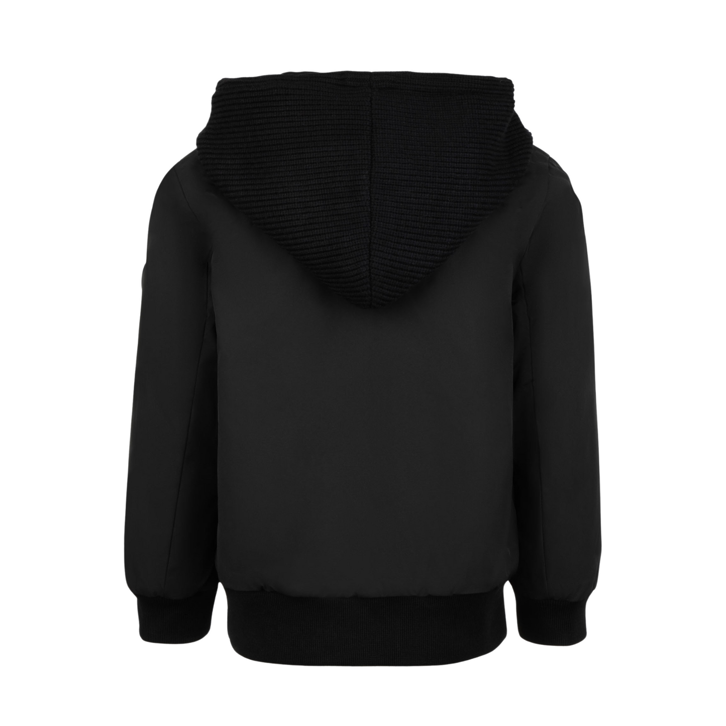 Pramie Knit Hooded Black Jacket 18M-22Y