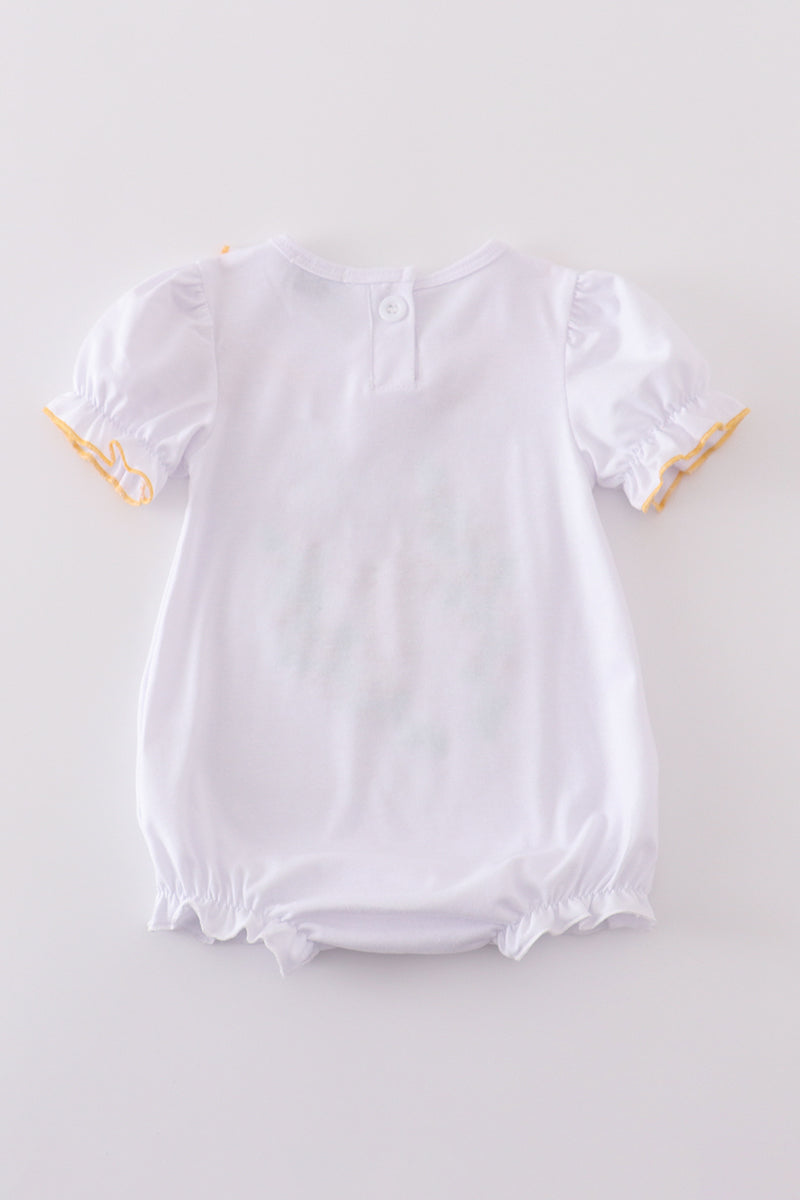 Easter cross embroidery girl bubble