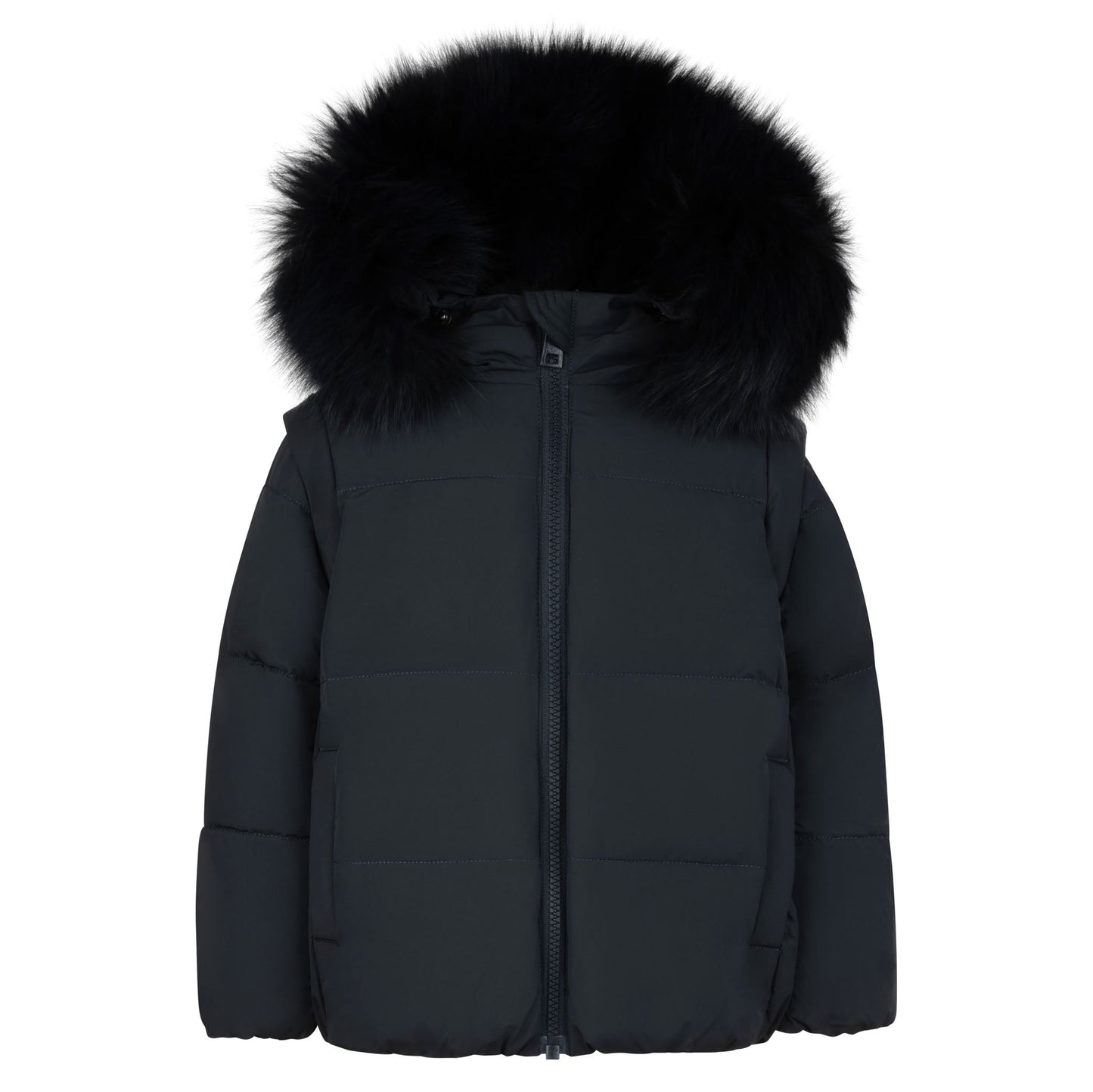 Pramie Little Boys Black Jacket (18M–8Y) | Warm, Stylish & Durable Outerwear