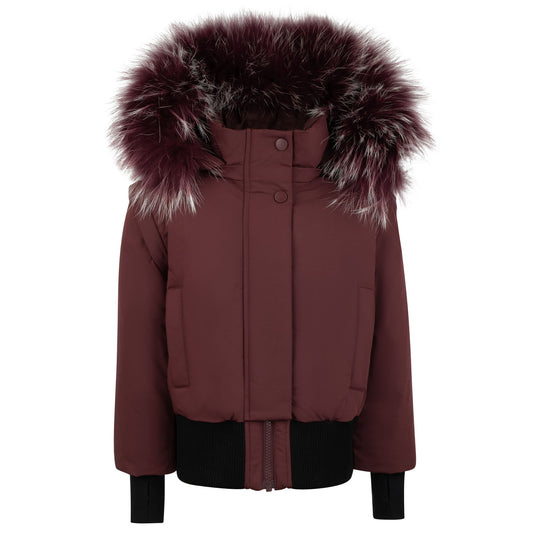 Pramie Girls Burgundy Bomber Jacket 4–16 | Stylish Kids’ Winter Outerwear