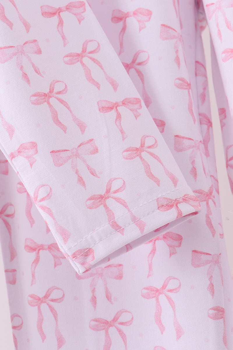 Premium tiny bow delight bamboo pants set