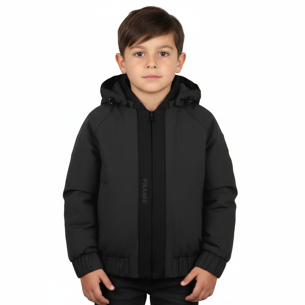 Pramie Black Ribbon Fall Jacket | Elegant, Warm & Versatile Outerwear 18M-22Y