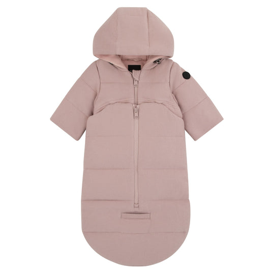 Pramie Mauve Knit Baby Snowsuit 3M–9M | Cozy Winter Bunting