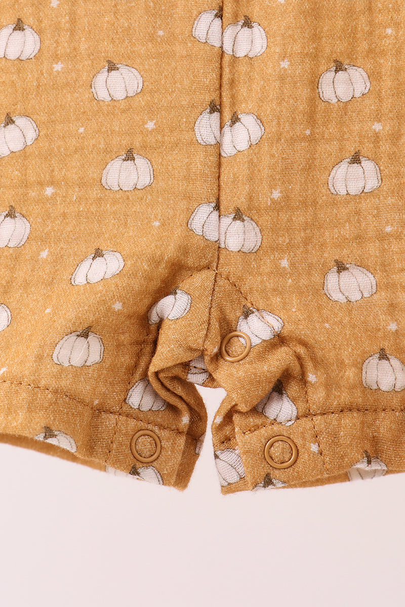 Premium pumpkin print muslin jonjon