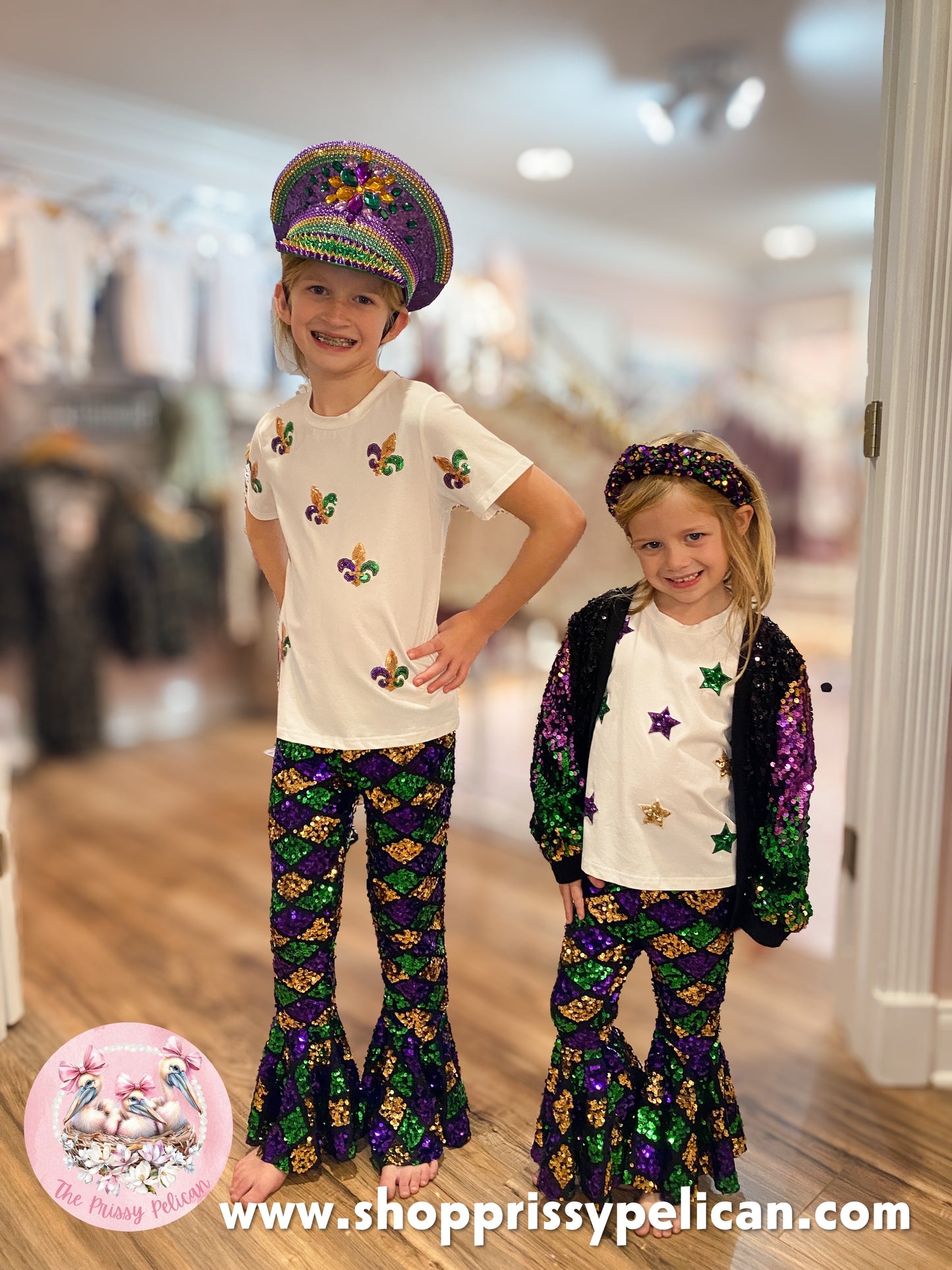 MARDI GRAS 3D STAR MARDI GRAS SHORT SLEEVE T-SHIRT