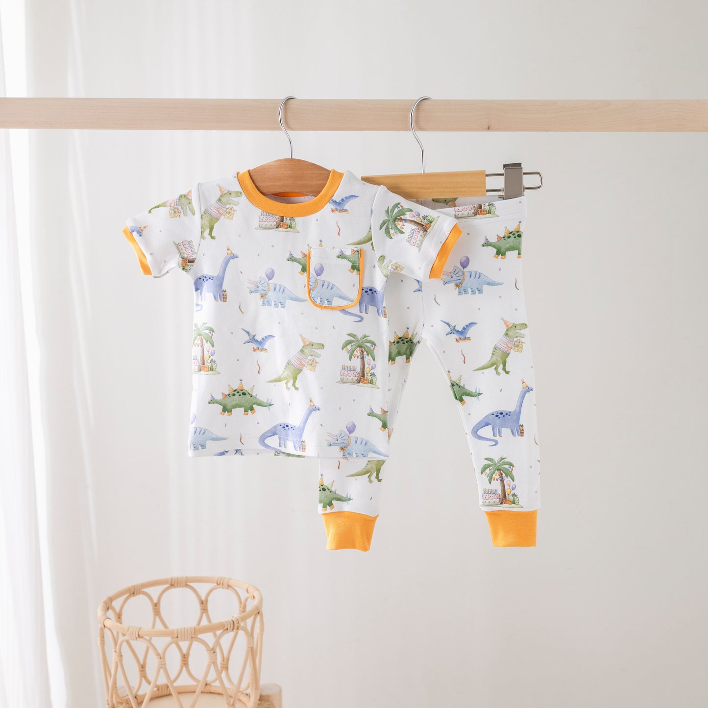 Dino-mite Birthday Organic Cotton Pajamas