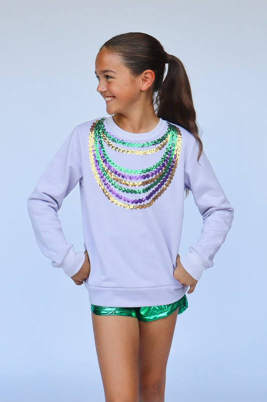 Beads Lavender Sweatshirt