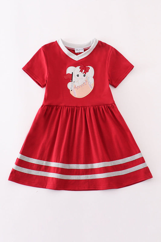 Alabama elephant football applique dress