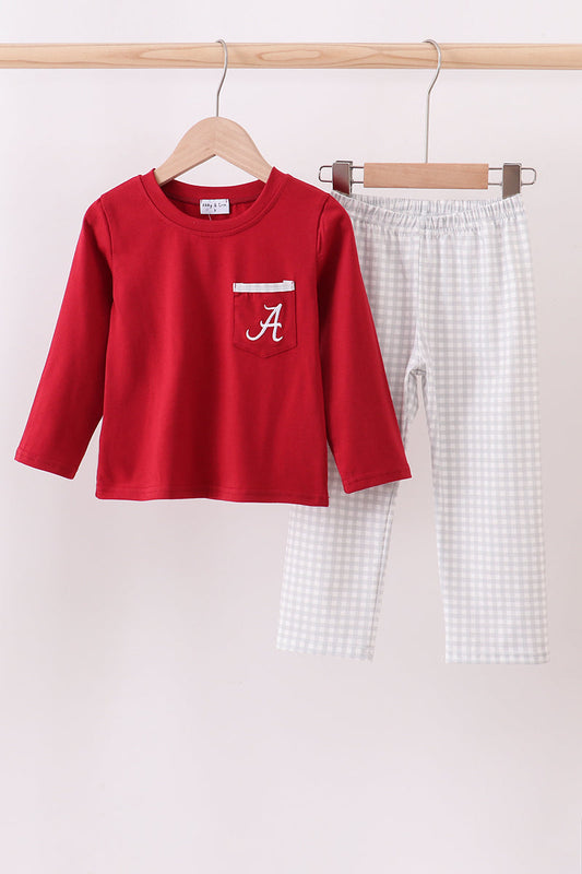 Alabama gingham pants set