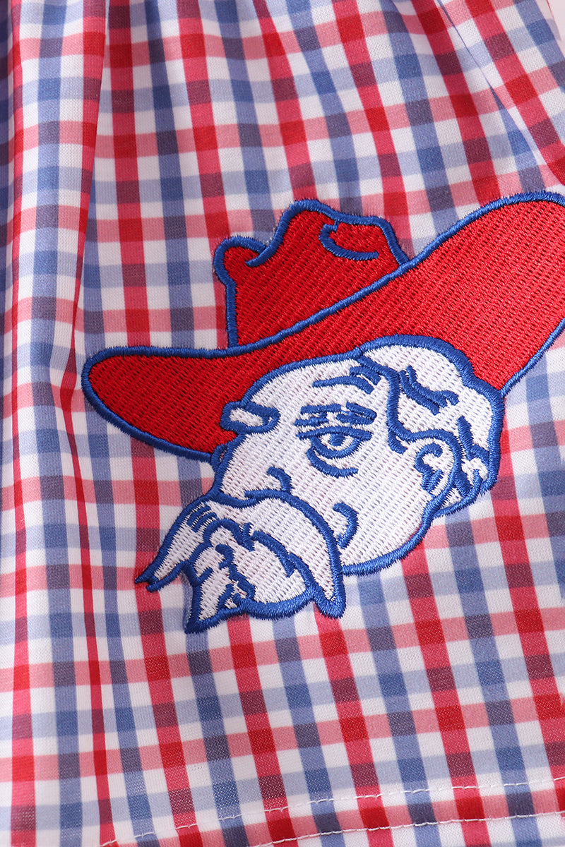 Ole Miss applique bloomer set