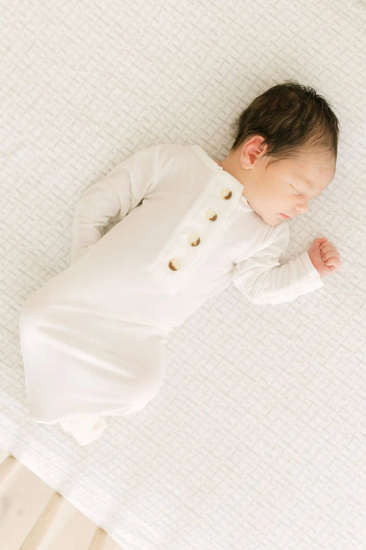 Baby Gowns, Newborn Gowns, Preemie Baby Clothes - White