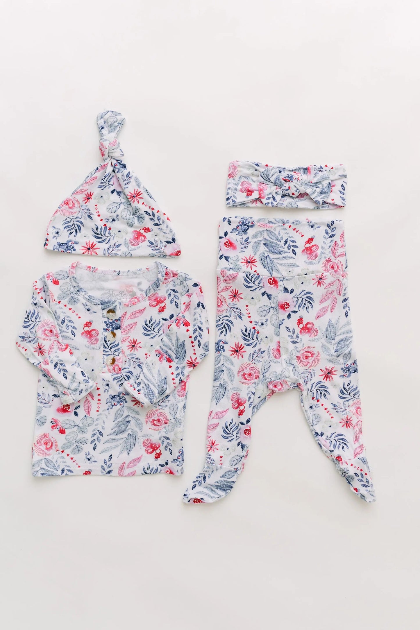 Newborn Baby Girl Coming Home Outfit – Baby Clothes Set NB–24 Months, Soft Modal Baby Outfit | Bloom