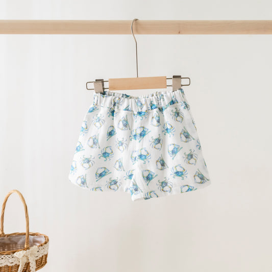 Catching Crabs Organic Muslin Shorts